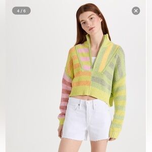 Staud Hampton Crop Sweater